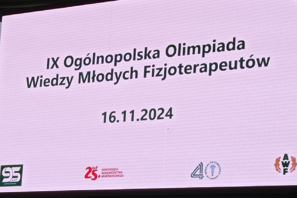 Sukces naszych studentów na IX Ogólnopolskiej Olimpiady Wiedzy Młodych Fizjoterapeutów