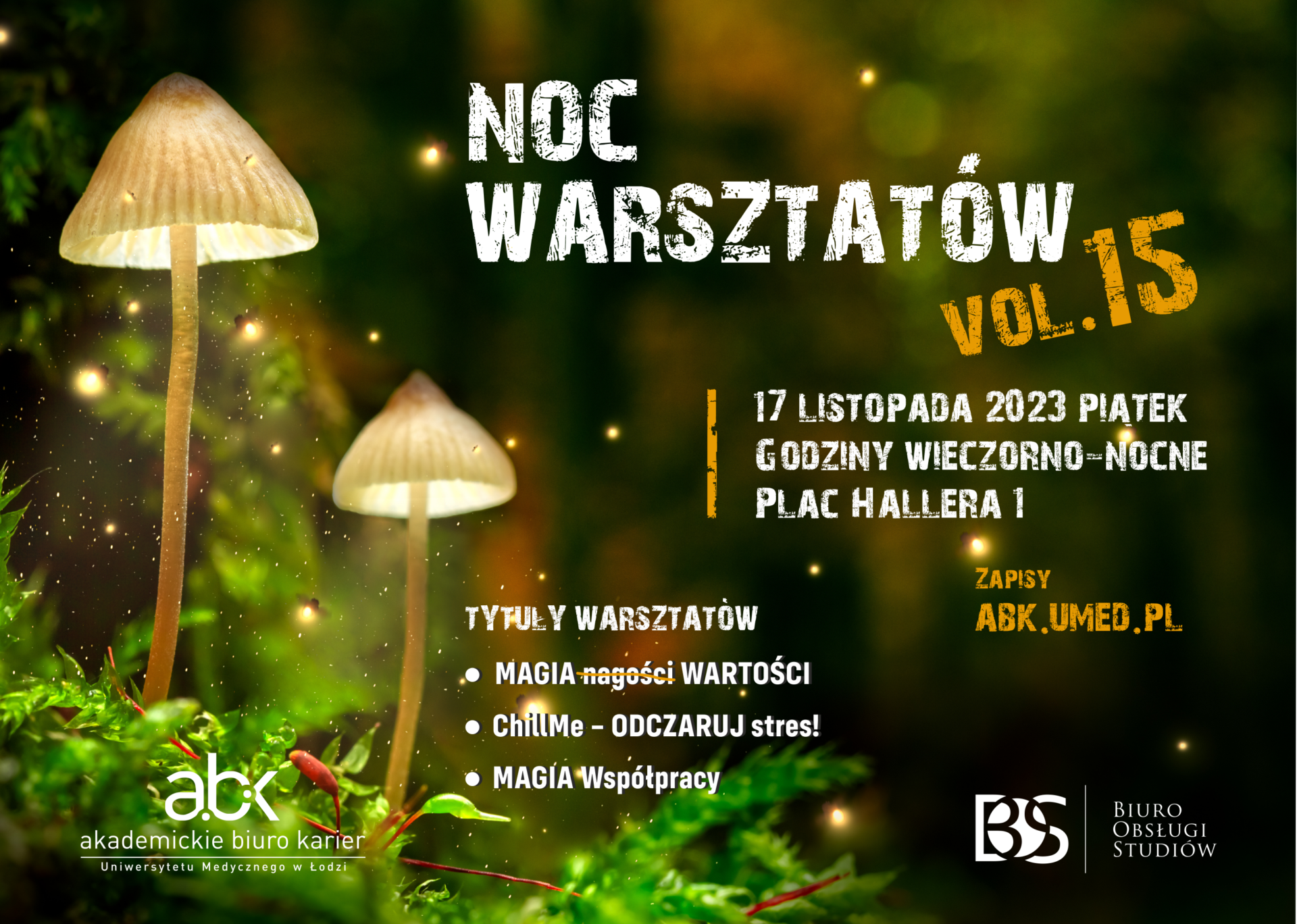NOC WARSZTATÓW – 15sta jesienno-magiczna edycja