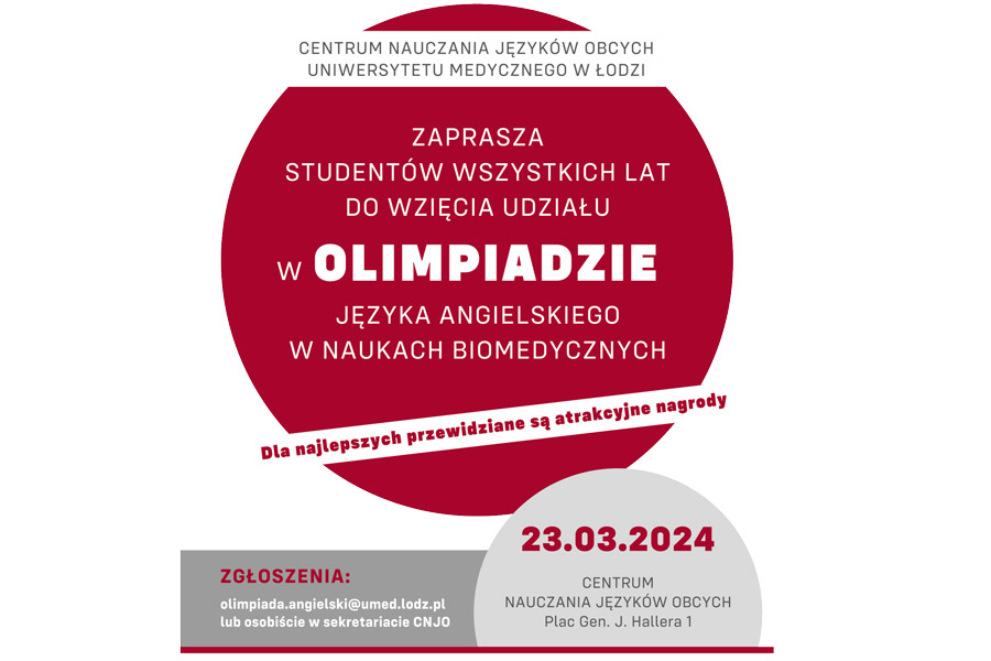 OLIMPIADA języka angielskiego w naukach biomedycznych