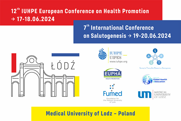 Konferencja 12th IUHPE European Conference on Health Promotion startuje już za tydzień!