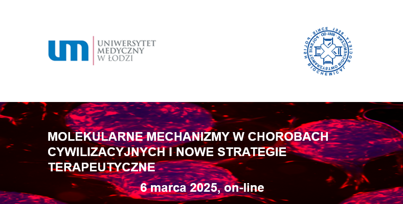 W imieniu Łódzkiego Oddziału Polskiego Towarzystwa Biochemicznego zapraszamy na kolejną sesję wykładową zatytułowaną Molekularne mechanizmy w chorobach cywilizacyjnych i nowe strategie terapeutyczne. Webinar odbędzie się 6 marca 2025 r., o godz. 13:00. Program: 13.00 – Dr n. med. Katarzyna Owczarek, prowadzenie 13.05 – 13.45 - Dr n. biol. Joanna Sarnik Uniwersytet Medyczny w Łodzi, Klinika Reumatologii Rola białka TRIM21/Ro52 w patogenezie chorób autoimmunologicznych TRIM21 (Ro52) to białko z rodziny TRIM pełniące funkcję ligazy ubikwitynowej E3, kluczowej dla regulacji odpowiedzi immunologicznej. Uczestniczy w mechanizmach przeciwwirusowych, modulacji produkcji cytokin prozapalnych, autofagii oraz kontroli cyklu komórkowego. Deregulacja TRIM21 jest związana z patogenezą licznych chorób autoimmunologicznych, w tym zespołu Sjögrena (pSS), tocznia rumieniowatego układowego (SLE) oraz idiopatycznych miopatii zapalnych (IIM). Ponadto, TRIM21 odgrywa podwójną rolę w chorobach nowotworowych – w zależności od kontekstu biologicznego może działać jako supresor lub promować proliferację, migrację komórek nowotworowych oraz oporność na chemioterapię. Przeciwciała anty-TRIM21 wykrywane są nie tylko w chorobach autoimmunologicznych, ale także w nowotworach oraz infekcjach wirusowych, co sugeruje ich potencjalne znaczenie diagnostyczne i prognostyczne. Ze względu na wieloaspektowe funkcje, TRIM21 stanowi obiecujący biomarker w różnych stanach patologicznych, jednak jego kliniczne zastosowanie wymaga dalszych badań. Celem niniejszego wykładu jest podsumowanie aktualnej wiedzy na temat funkcji TRIM21, analiza spektrum chorób związanych z jego deregulacją oraz ocena klinicznych implikacji zarówno obecności przeciwciał anty-TRIM21, jak i zaburzonej ekspresji tego białka w różnych stanach chorobowych. 13.50 – 14.30 - Dr n. biol. Paulina Tokarz Uniwersytet Łódzki, Wydział Biologii i Ochrony Środowiska, Katedra Genetyki Molekularnej Strategie terapeutyczne w leczeniu glejaka: aktualne osiągnięcia w zakresie związków małocząsteczkowych Glejak (IV stopień złośliwości, IDH typu dzikiego; GBM, ang. glioblastoma) jest najczęstszym i najbardziej agresywnym nowotworem ośrodkowego układu nerwowego, charakteryzującym się niskim przeżyciem pacjentów i ograniczoną skutecznością dostępnych terapii. Aktualny standard leczenia obejmuje resekcję chirurgiczną, uzupełnioną radioterapią i chemioterapią, jednak od wprowadzenia protokołu Stuppa 20 lat temu nie odnotowano znaczącej poprawy ogólnego przeżycia pacjentów z GBM. Odsetek 3-letnich przeżyć wśród chorych nie przekracza 5%. Obecność bariery krew-mózg ogranicza kliniczne zastosowanie większości leków przeciwnowotworowych, przepuszczając jedynie niektóre cząsteczki (m.in. te o masie cząstezkowej <400–600 kDa). W naszym zespole opracowaliśmy dialkilowe 2,2,3,3,3-pentafluoropropylofosfoniany (nazywane dalej ZOT) – związki o niskiej masie cząsteczkowej z potencjałem przenikania przez barierę krew-mózg. Wstępne badania wykazały, że dwa związki – ZOT5-1-Me i ZOT5-1-Et – charakteryzują się cytotoksycznością wobec komórek GBM. Ze względu na unikalną strukturę chemiczną i prostotę tych związków, przewidzenie mechanizmu molekularnego leżącego u podstaw ich właściwości cytotoksycznych jest trudne, ponieważ dotychczas nie prowadzono badań nad związkami o podobnej strukturze. Podczas wykładu zostaną zaprezentowane wyniki badań nad molekularnym mechanizmem cytotoksycznego działania ZOT w kontekście zastosowania związków małocząsteczkowych jako potencjalnych leków przeciwnowotworowych. 14.35 – 15.20 - Dr n. med. Aleksandra Tarasiuk-Zawadzka Uniwersytet Medyczny w Łodzi, Zakład Biochemii, Katedra Biochemii i Chemii Wybrane związki pochodzenia roślinnego i zwierzęcego jako nowe potencjalne leki przeciwzapalne w terapii ostrego zapalenia trzustki Ostre zapalenie trzustki (OZT) to zaburzenie mechanizmów hamujących lub stabilizujących aktywność enzymów w komórkach pęcherzykowych trzustki, co w konsekwencji powoduje aktywację tych enzymów w okolicy tego narządu. OZT cechuje się uszkodzeniem trzustki i tkanek okołotrzustkowych pod postacią obrzęku, martwicy, martwicy krwotocznej i tłuszczowej, a czasem powikłaniami wielonarządowymi. Nawracające epizody OZT oraz nadmierne spożycie alkoholu mogą przyczyniać się do przewlekłego zapalenia trzustki (PZT), które znacząco zwiększa prawdopodobieństwo rozwoju raka trzustki. Mimo że wielu badaczy próbowało zidentyfikować mechanizmy leżące u podstaw OZT, choroba ta nadal nie jest w pełni poznana, a skuteczne leczenie ogranicza się do terapii wspomagającej. Wiele związków i preparatów pochodzenia roślinnego i zwierzęcego może mieć pozytywny wpływ na osłabienie objawów OZT, stanowiąc cenne i efektywne uzupełnienie standardowego leczenia. Podczas wykładu omówione zostaną aktualne trendy oraz wyniki badań własnych dla wybranych związków pochodzenia roślinnego, i zwierzęcego w kontekście ich zastosowania jako potencjalnych leków o działaniu przeciwzapalnym i łagodzącym objawy OZT. Link do rejestracji: https://zoom.us/j/94947444883?pwd=gBC0SjU5P40hz4XUvAo09AsCZzdUoe.1 Serdecznie zapraszamy Zarząd Łódzkiego Oddziału PTBioch