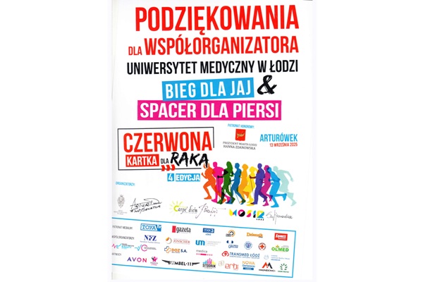 Uniwersytet Medyczny w Łodzi Partnerem IV edycji „Czerwonej Kartki dla Raka”