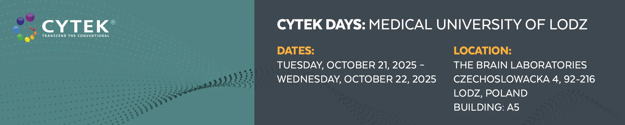 Cytek Amnis Imaging Days – spotkanie użytkowników cytometrii obrazowej w Łodzi