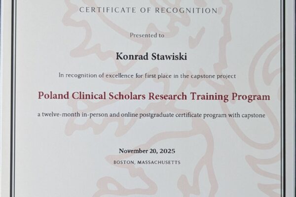 UDZIAŁ NAUKOWCÓW Z UNIWERSYTETU MEDYCZNEGO W ŁODZI W PRESTIŻOWYM PROGRAMIE CSRT NA HARVARD MEDICAL SCHOOL 4