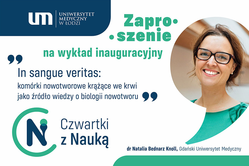 CZWARTKI Z NAUKĄ - ZAPRASZENIE NA WYKŁAD INAUGURACYJNY