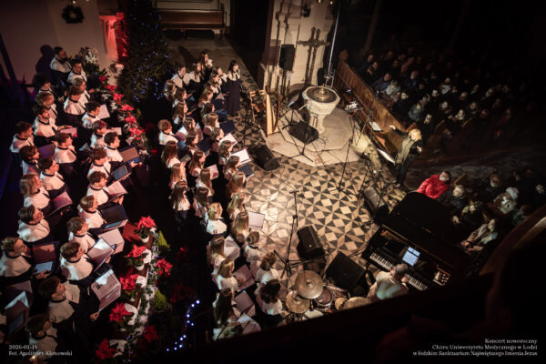 Magia dźwięku i światła – za nami Koncert Noworoczny Chóru Uniwersytetu Medycznego w Łodzi 2