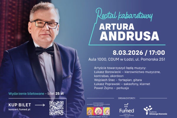 Zapraszamy na wyjątkowy Dzień Kobiet — recital kabaretowy Artura Andrusa