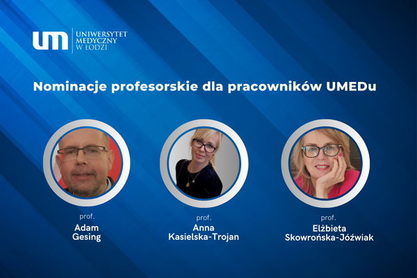 Nominacje profesorskie dla pracowników UMEDu