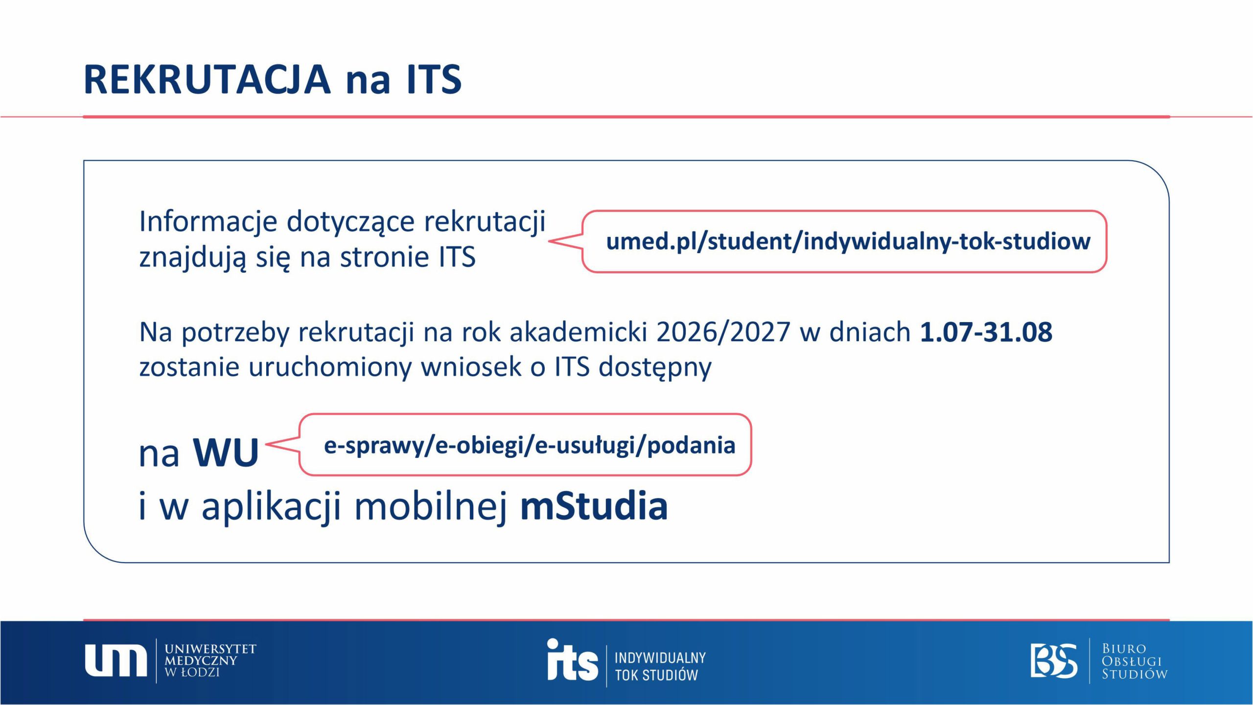 ITS rekrutacja 27/28